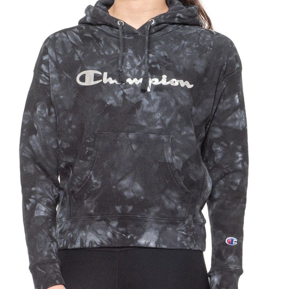 NEW Champion Scrunch Tie Dye Reverse Weave Hoodie